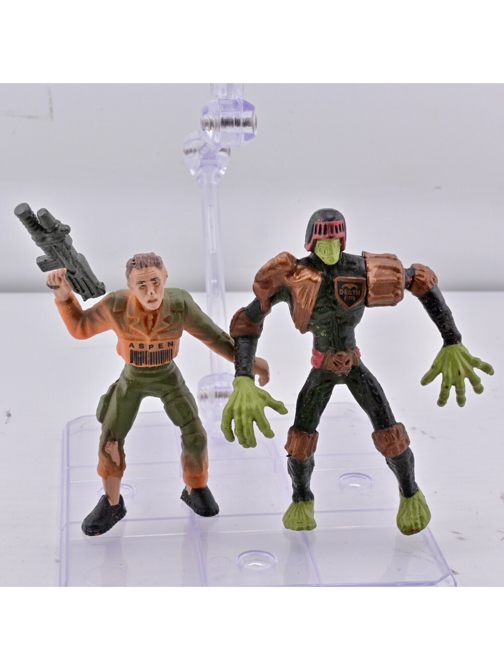 Lot Of 2 Judge Death Anti-Judge Mini Figure 1995 Mega Heroes Loose